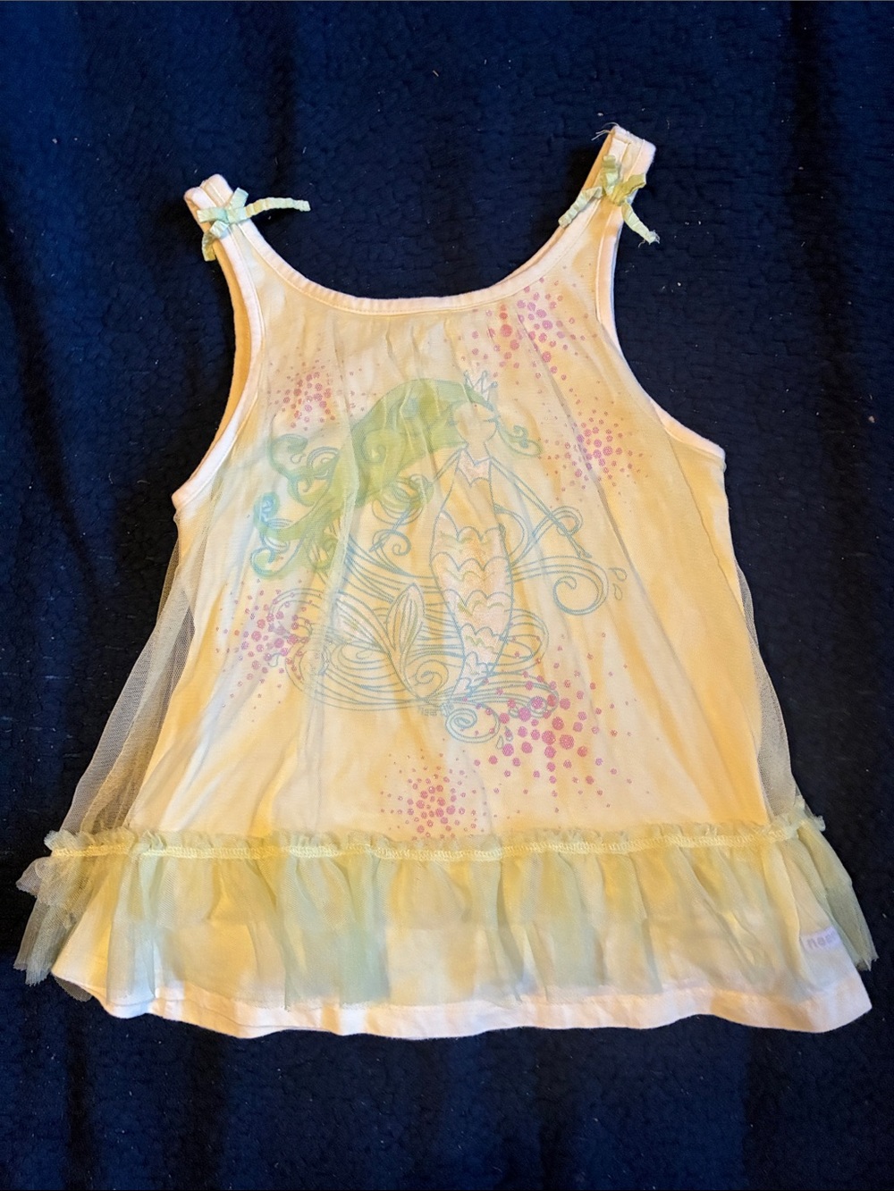 naartjie Yellow Mermaid Tulle Tank Top